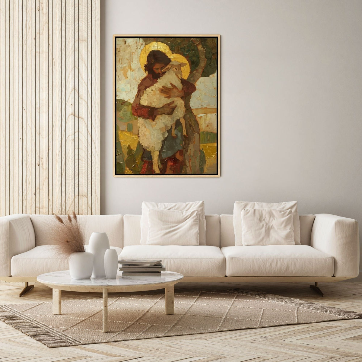 Parable of The Lost Sheep V - Canvas