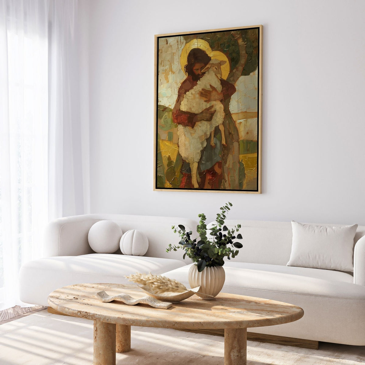 Parable of The Lost Sheep V - Canvas