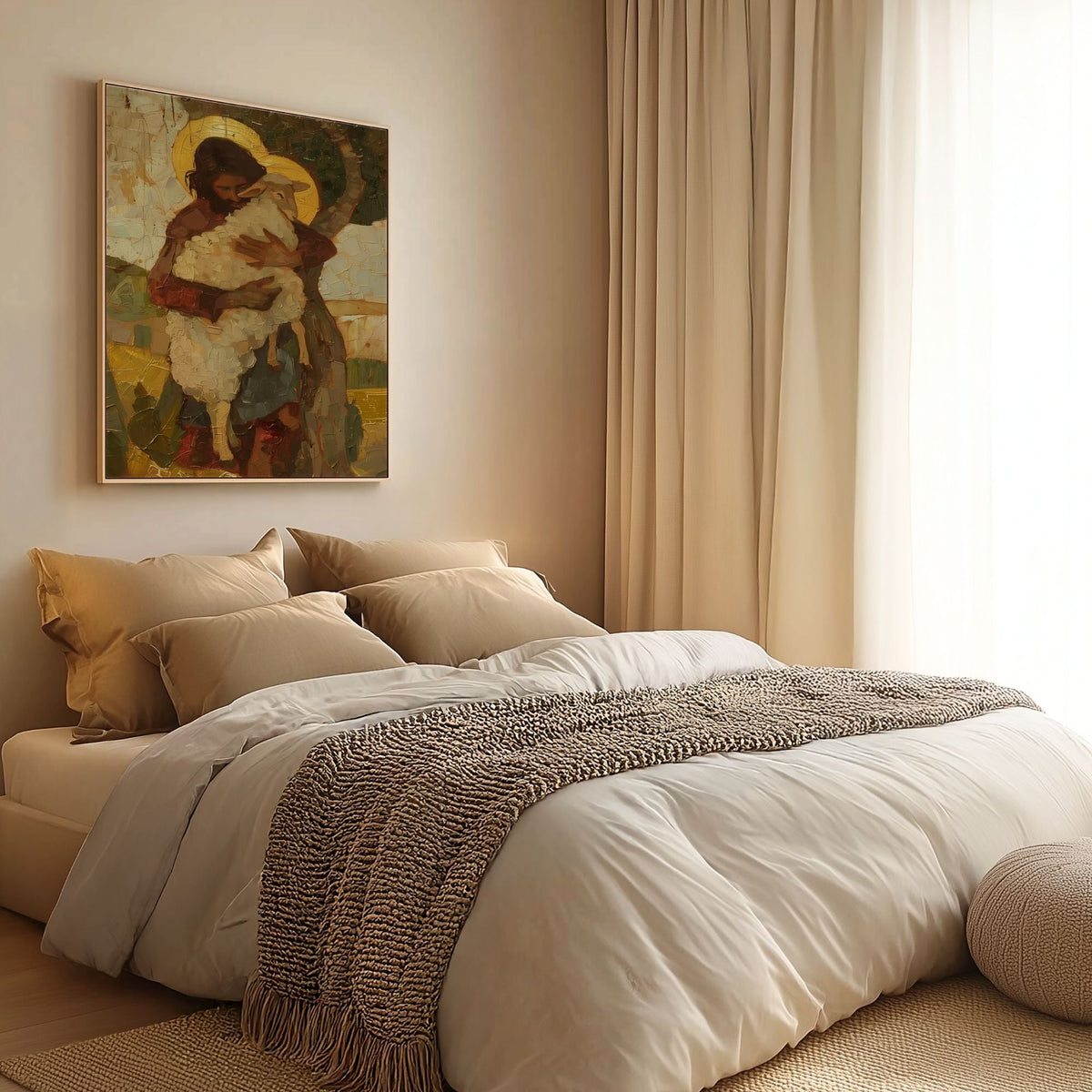 Parable of The Lost Sheep V - Canvas