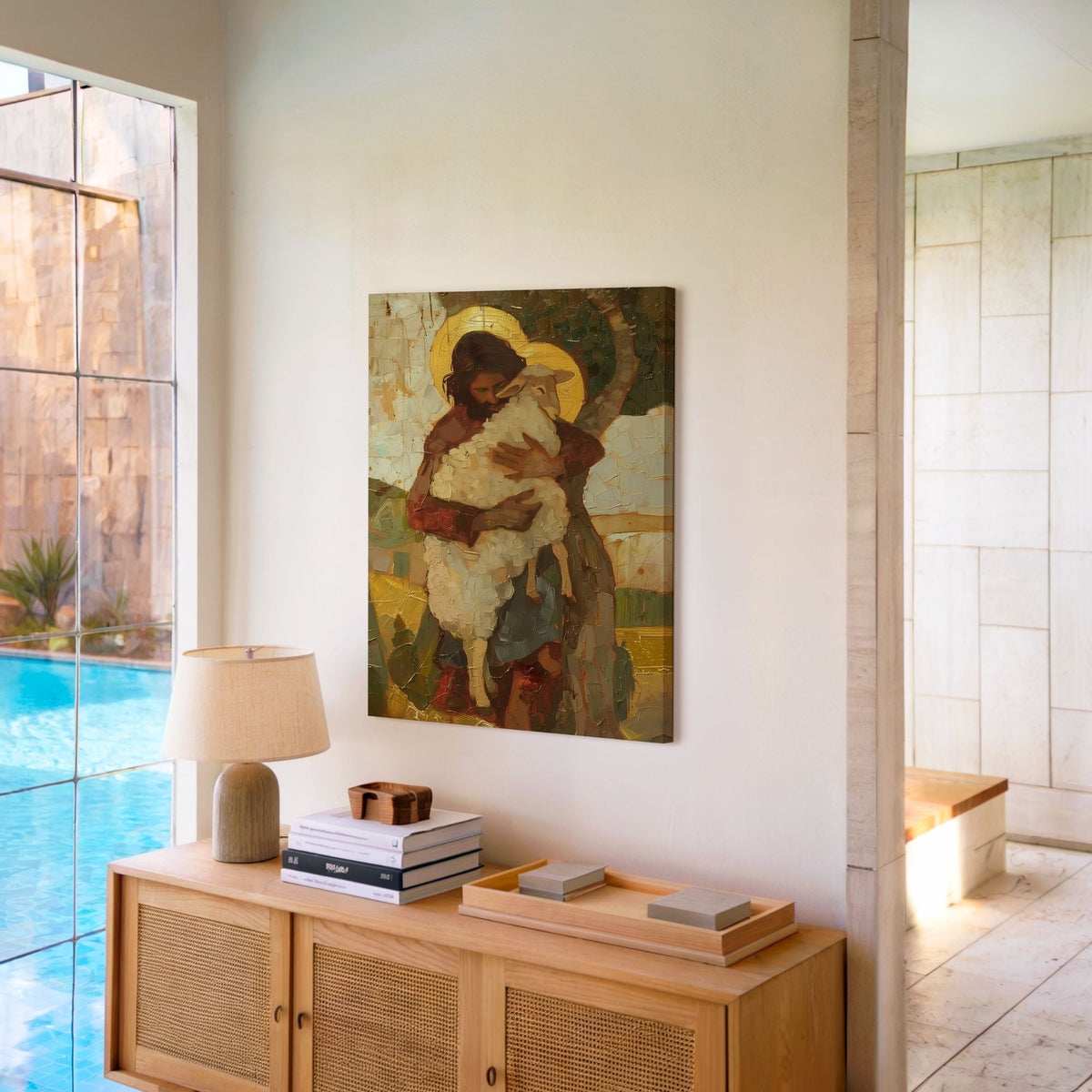 Parable of The Lost Sheep V - Canvas