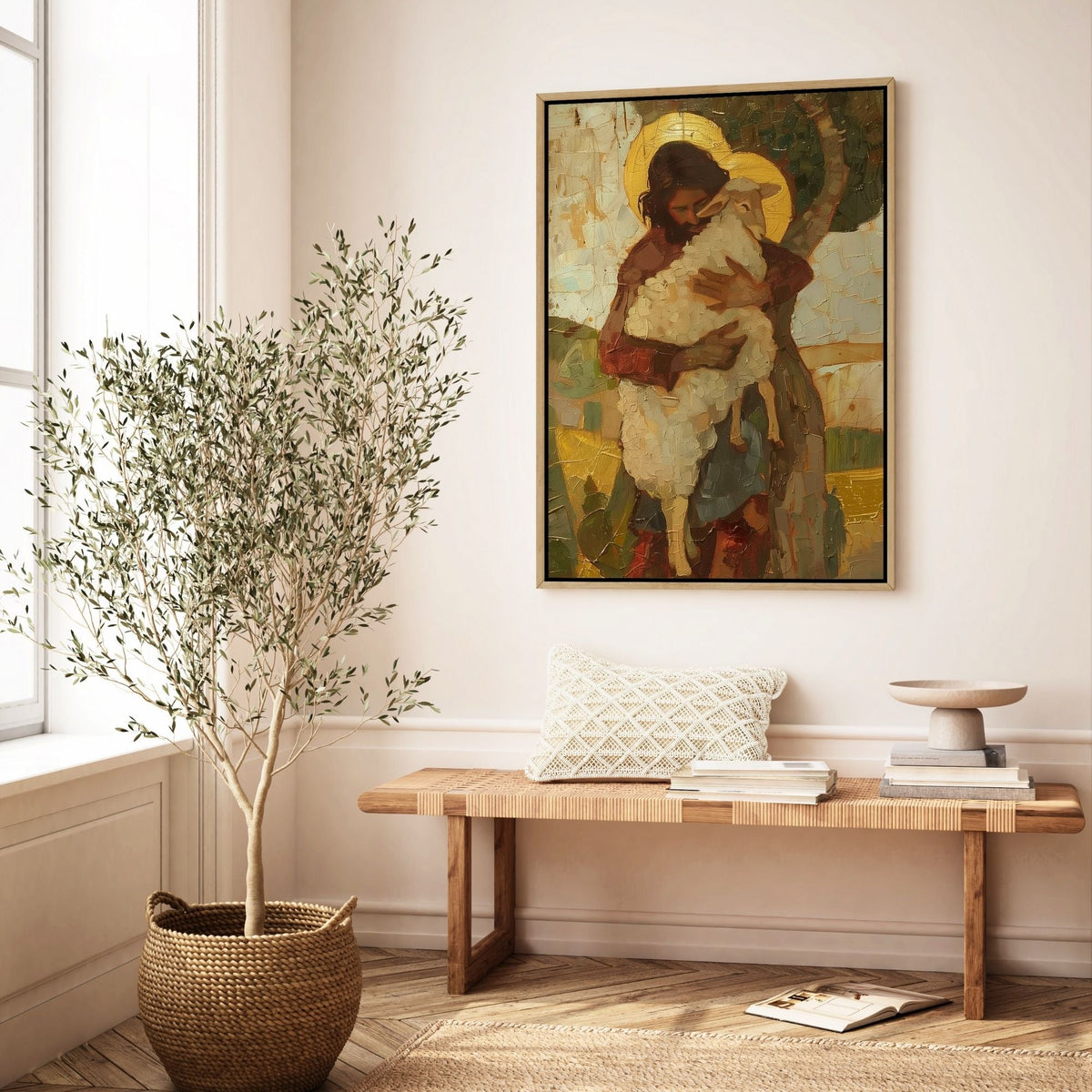 Parable of The Lost Sheep V - Canvas