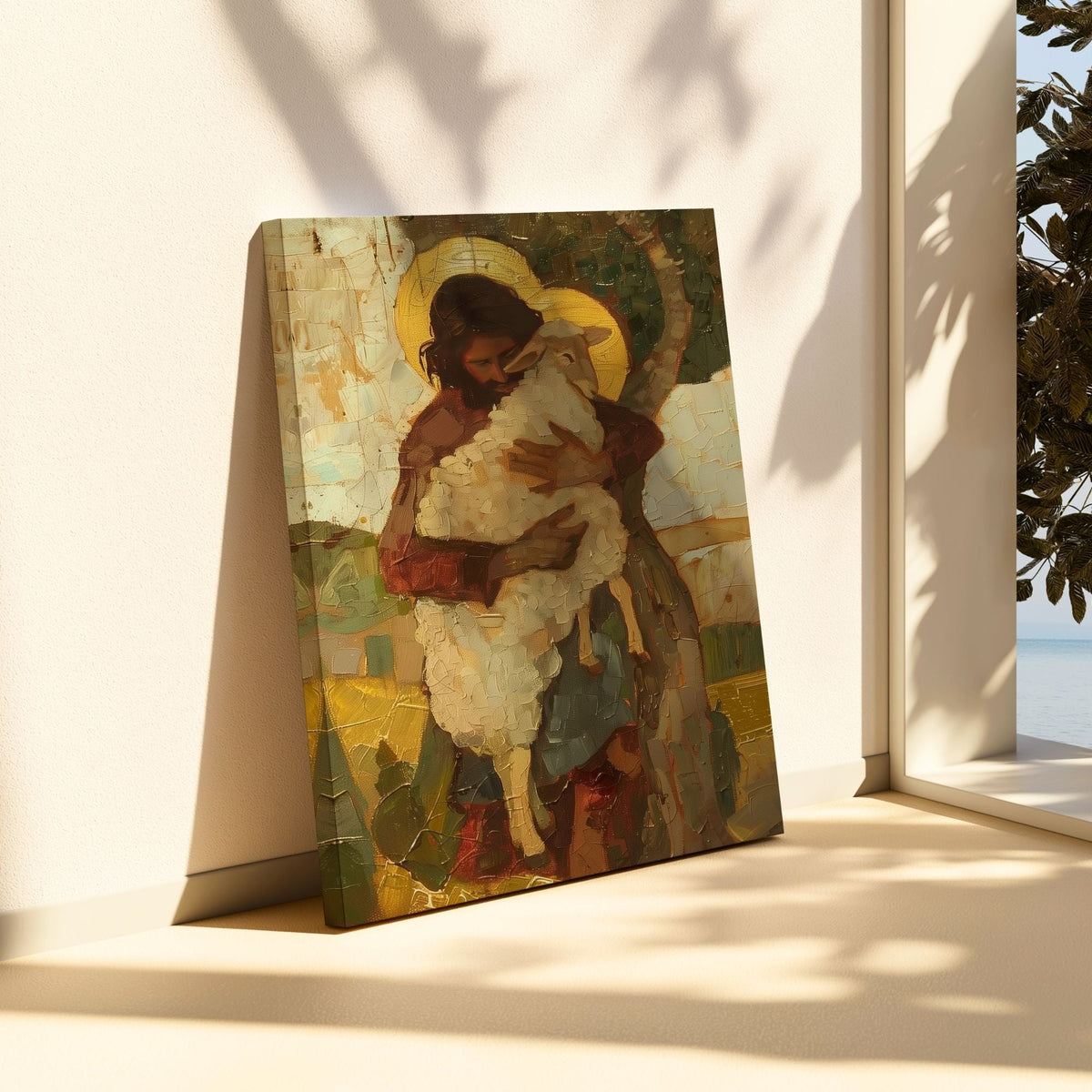 Parable of The Lost Sheep V - Canvas