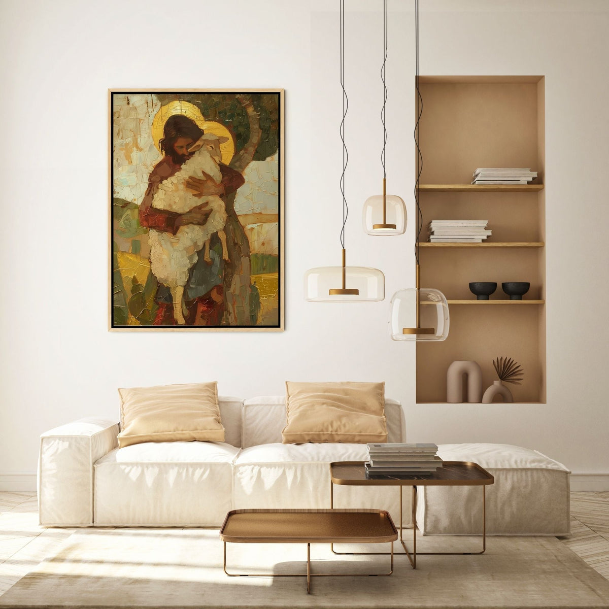 Parable of The Lost Sheep V - Canvas