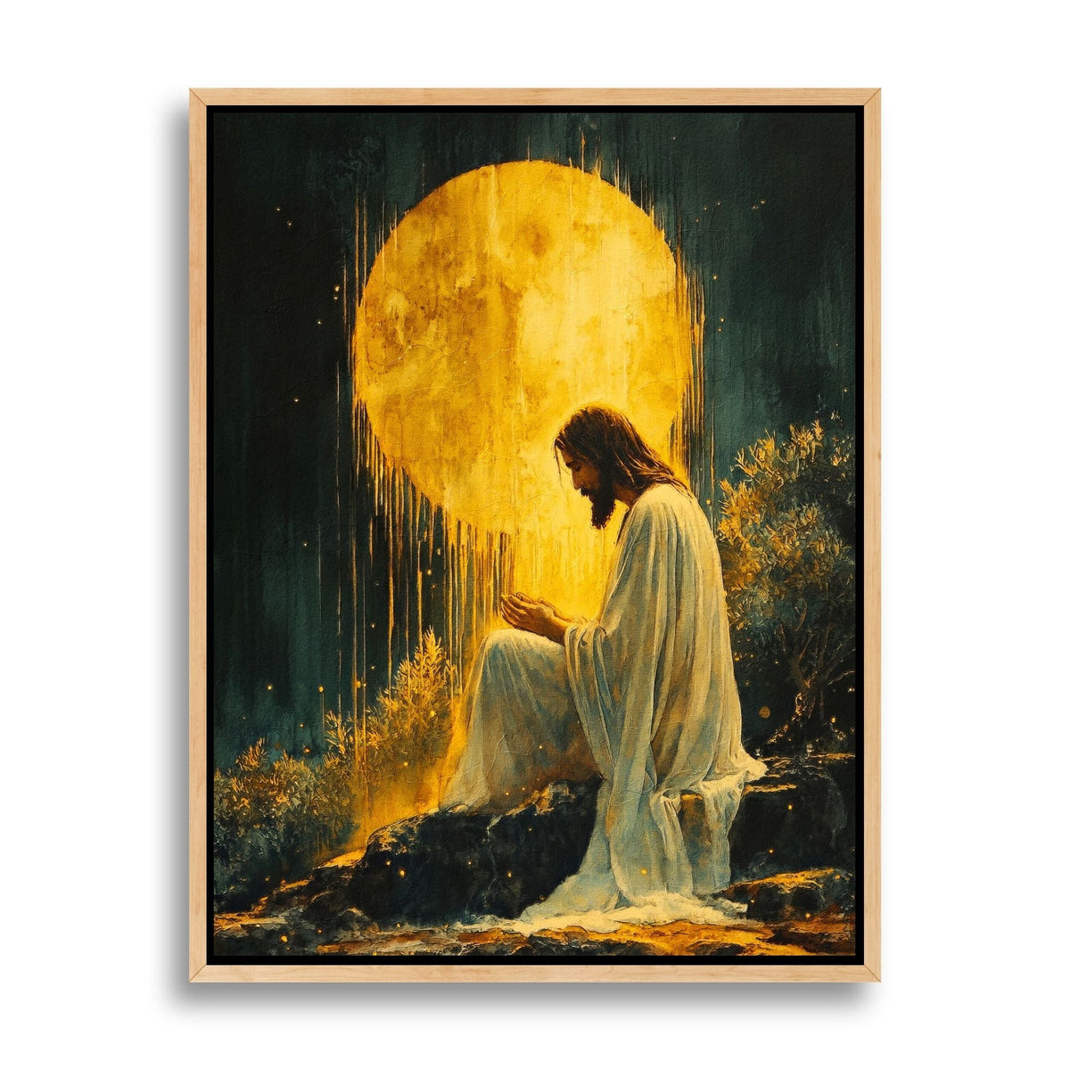 Jesus in the Garden of Gethsemane II - Canvas