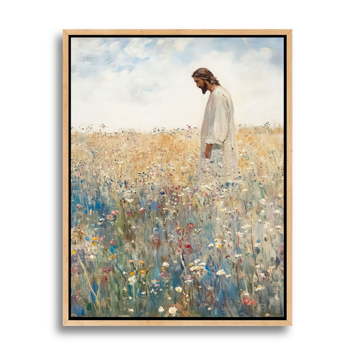 Jesus Leaves The 99 - Canvas