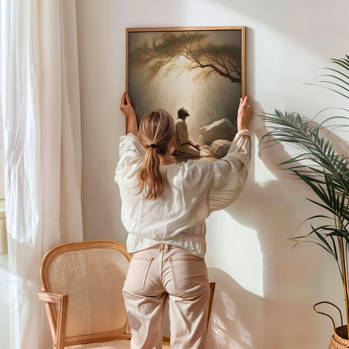 Jesus in the Garden of Gethsemane - Canvas