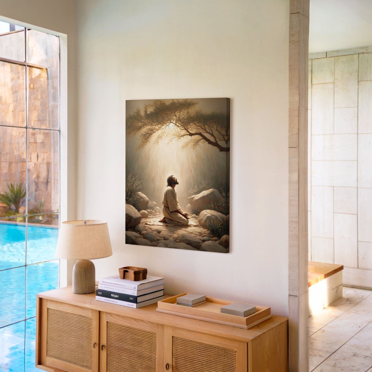 Jesus in the Garden of Gethsemane - Canvas