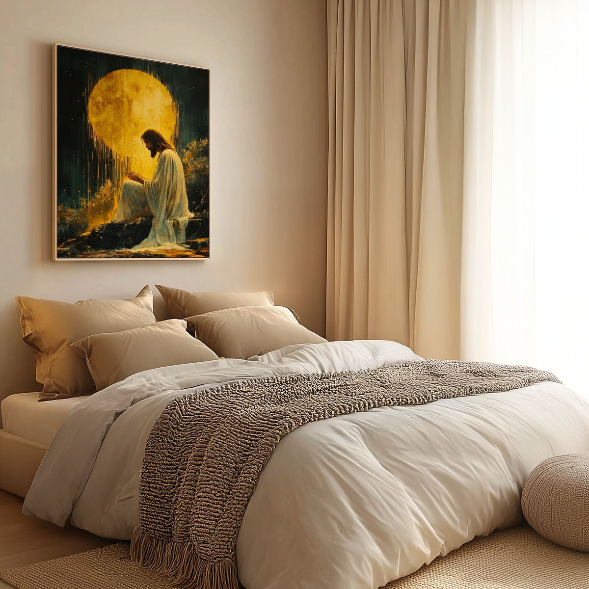 Jesus in the Garden of Gethsemane II - Canvas