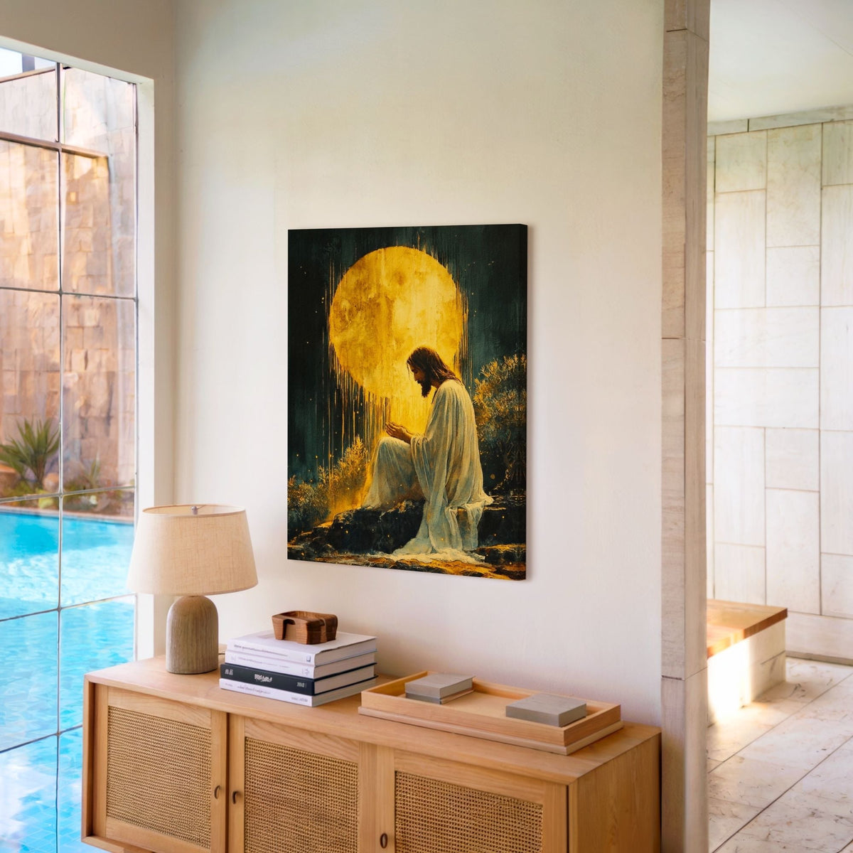 Jesus in the Garden of Gethsemane II - Canvas