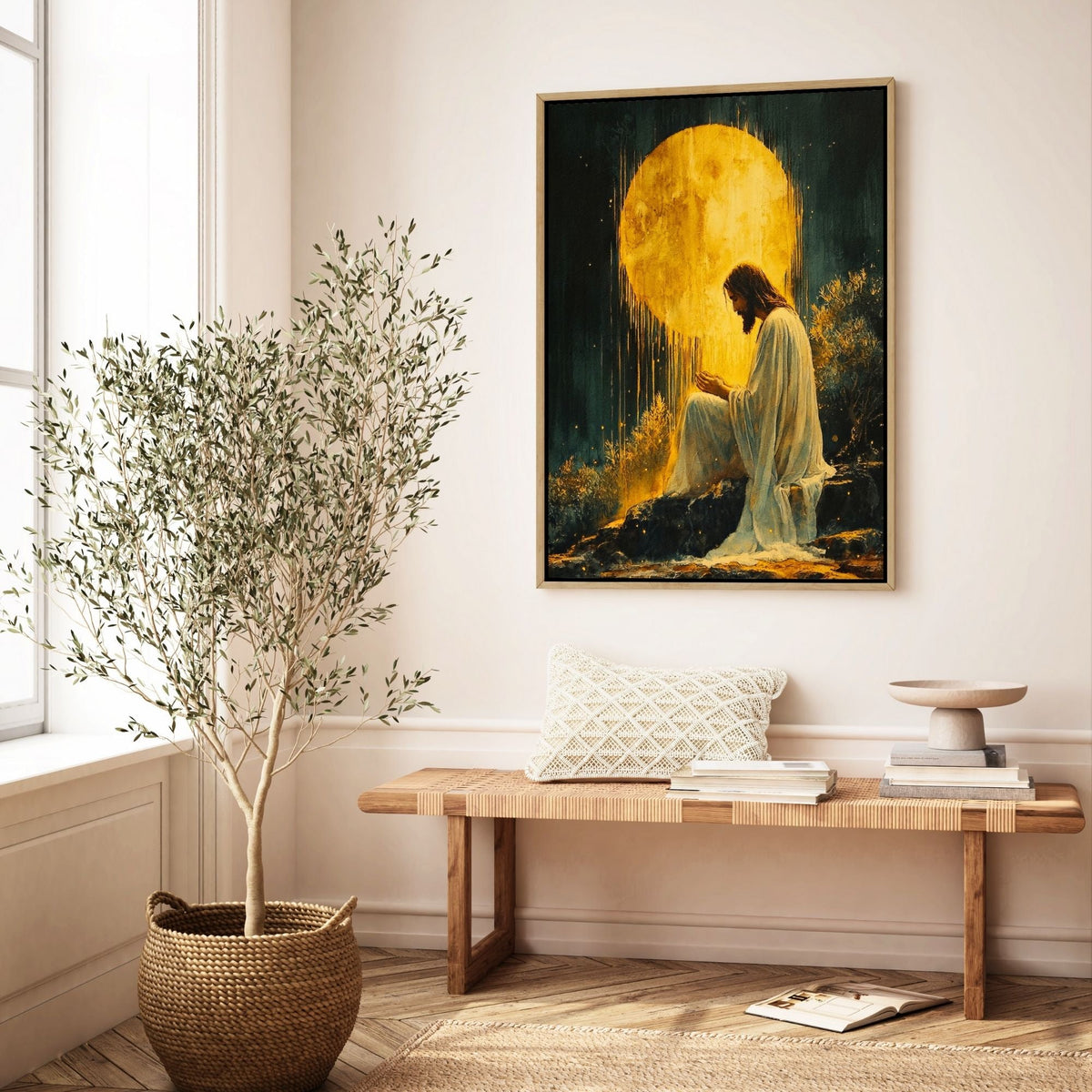 Jesus in the Garden of Gethsemane II - Canvas