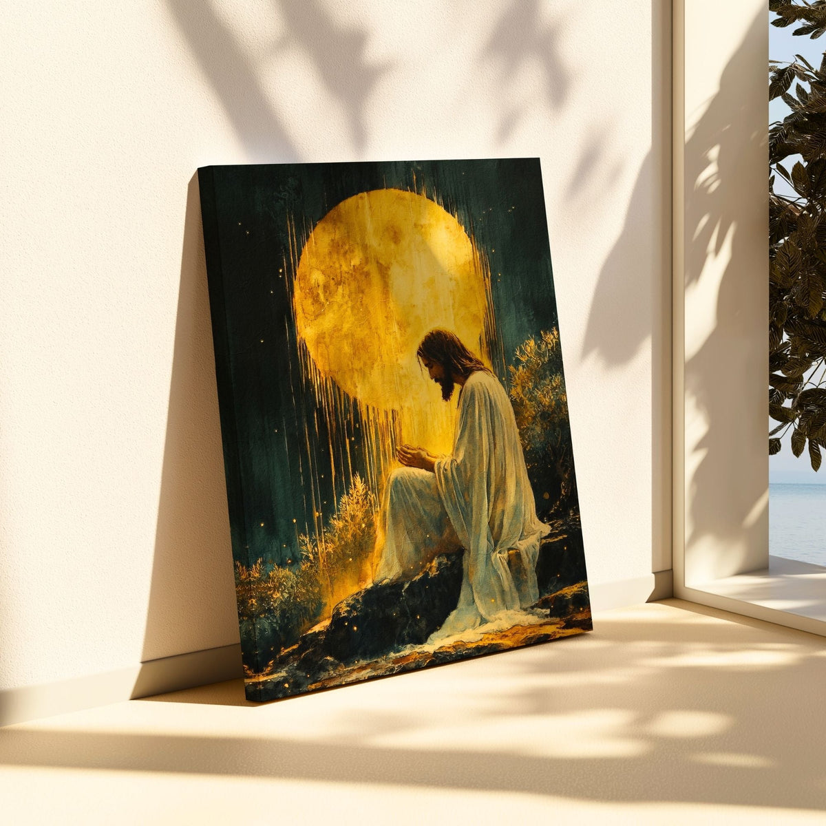 Jesus in the Garden of Gethsemane II - Canvas