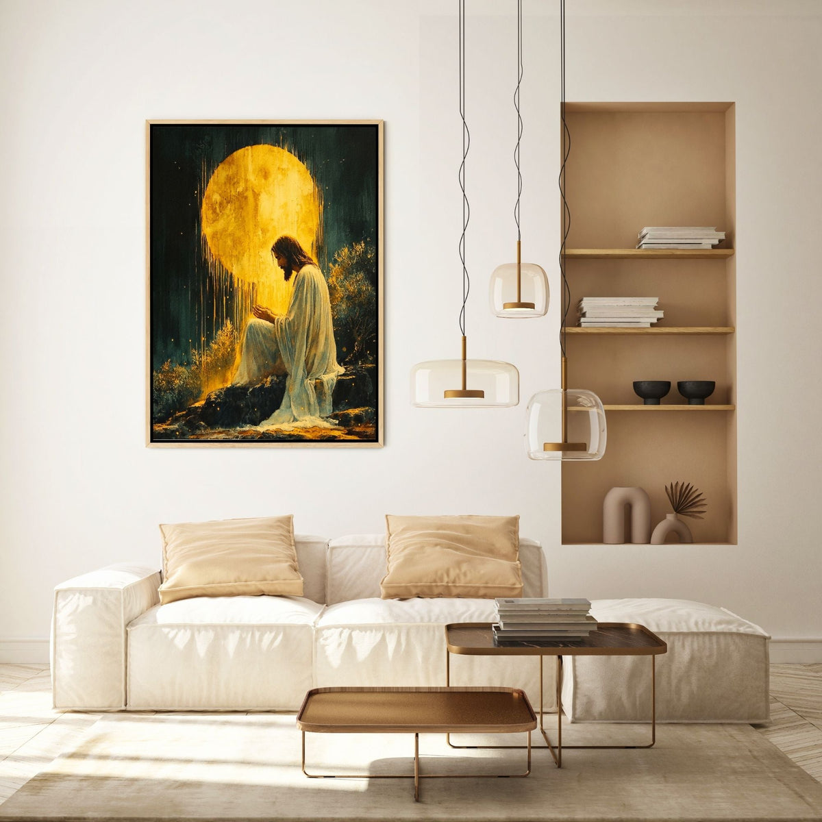 Jesus in the Garden of Gethsemane II - Canvas