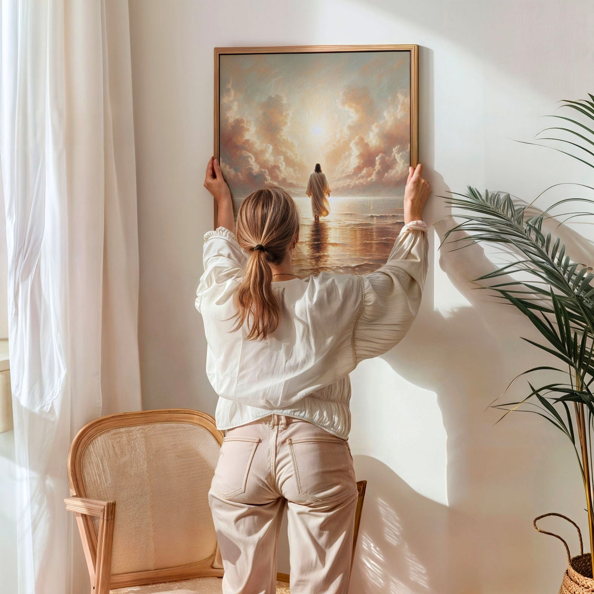 Jesus Walking on Water V - Canvas