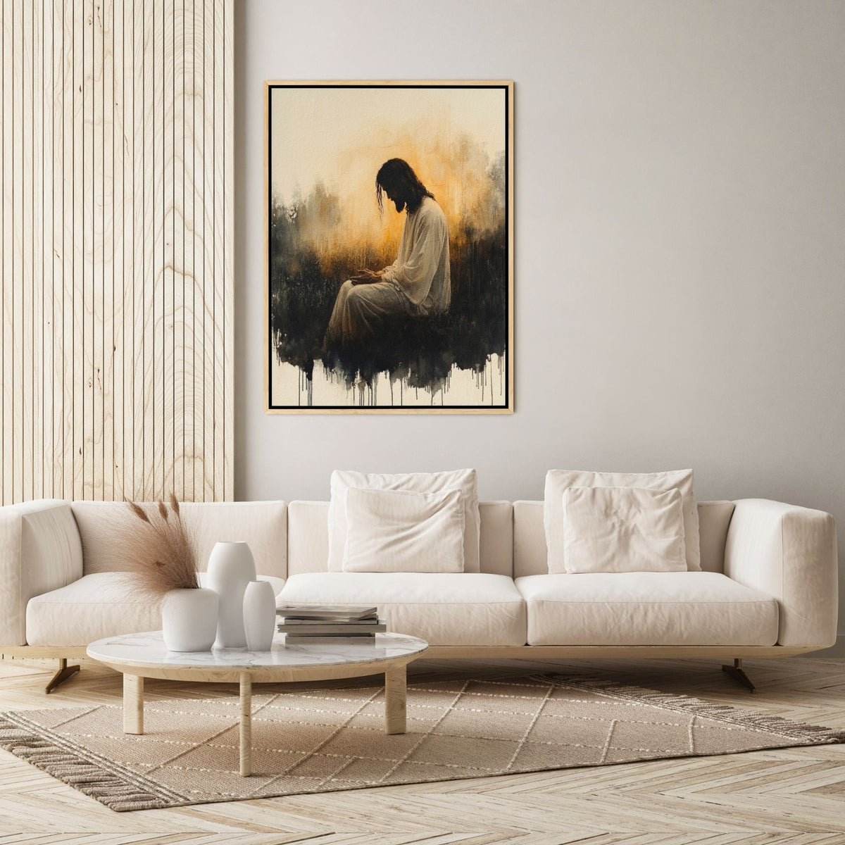 Jesus in the Garden of Gethsemane III - Canvas