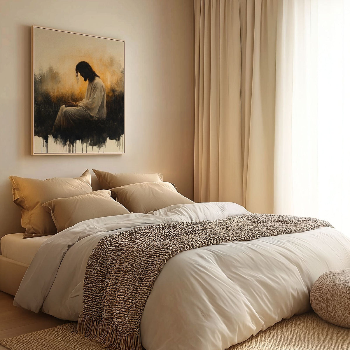 Jesus in the Garden of Gethsemane III - Canvas