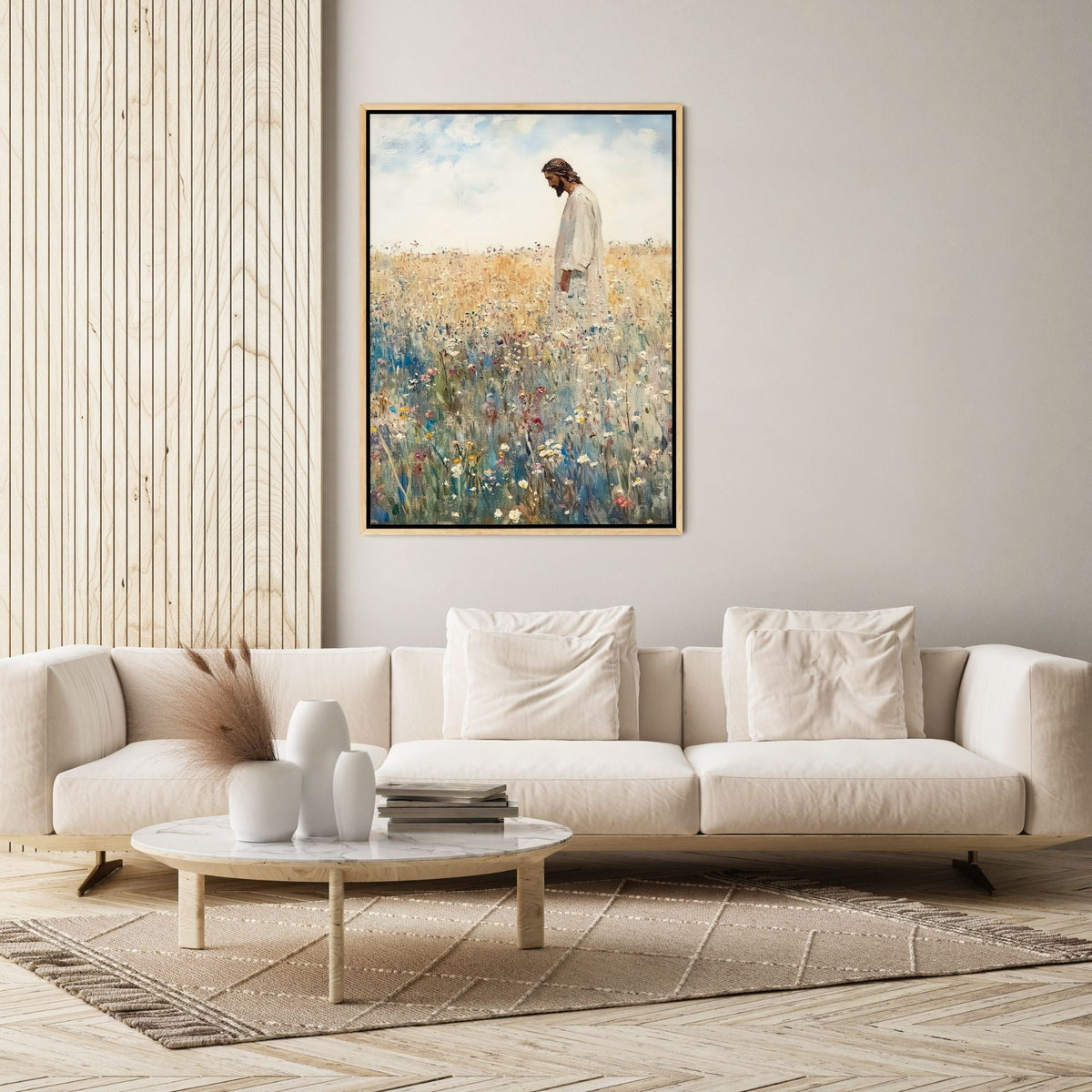 Jesus Leaves The 99 - Canvas