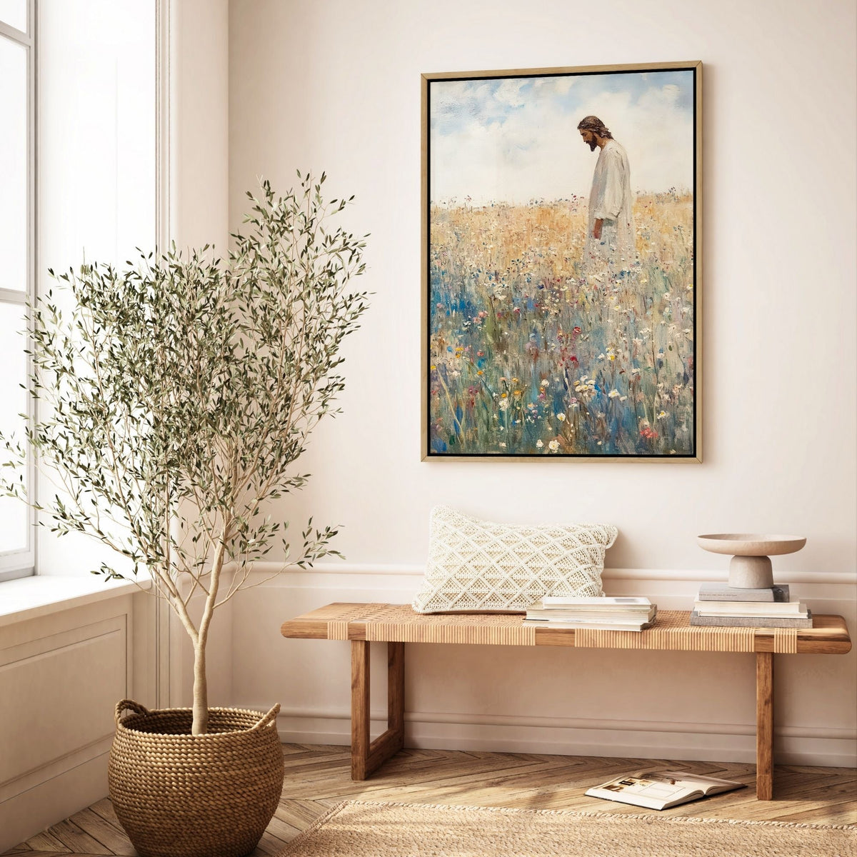 Jesus Leaves The 99 - Canvas