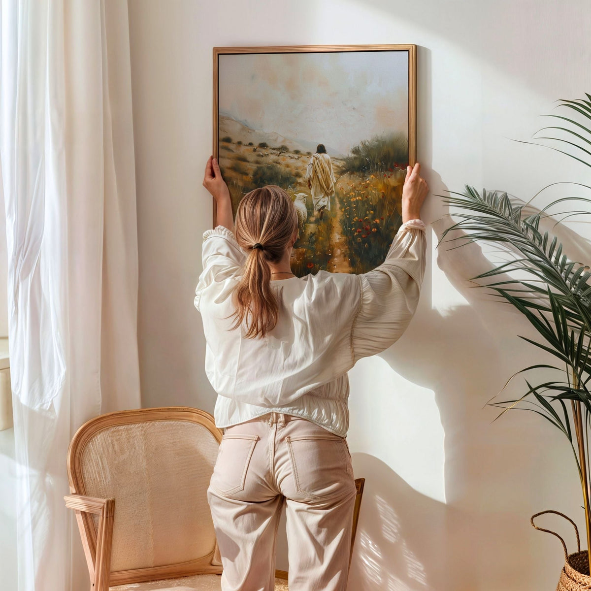 Parable of The Lost Sheep II - Canvas