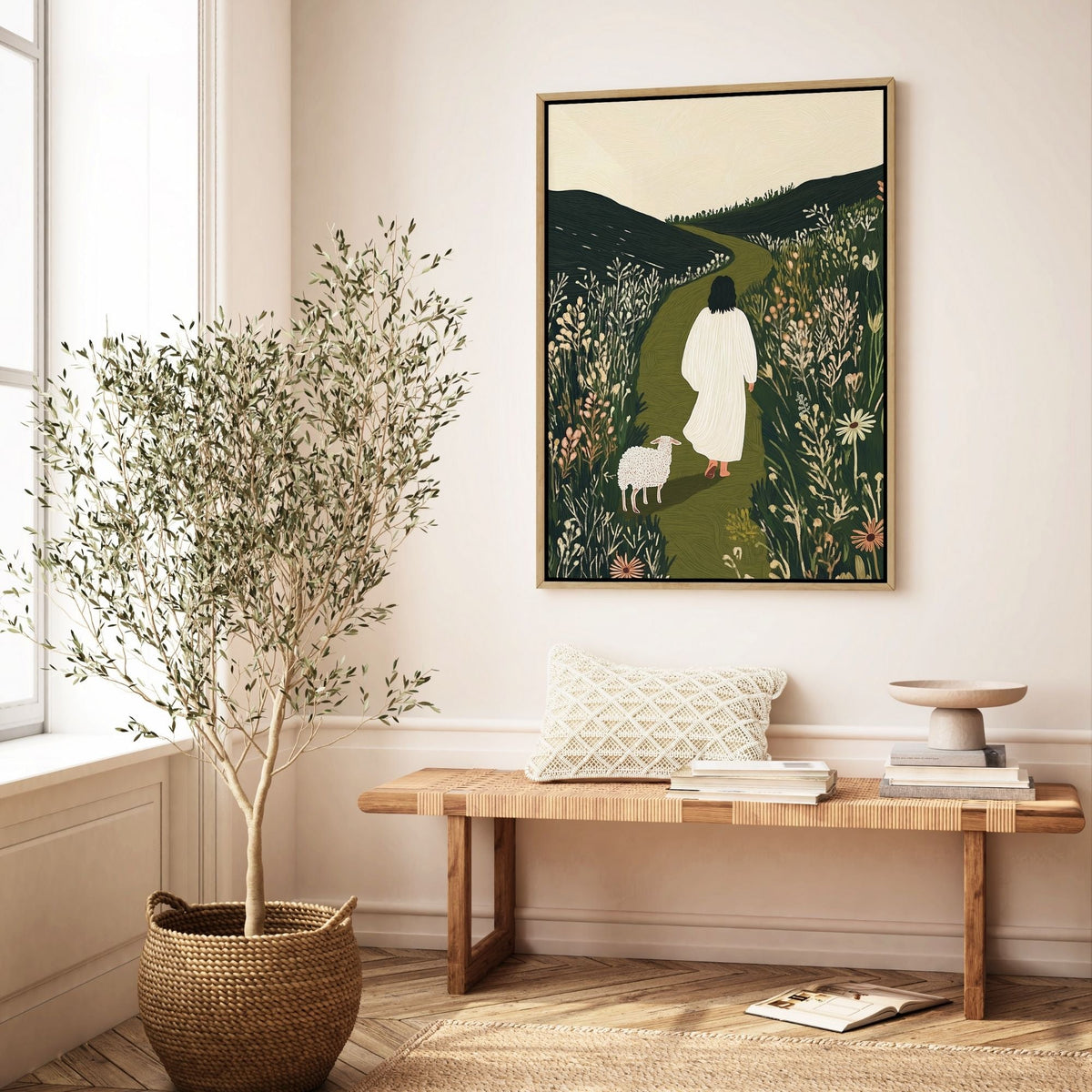 Parable of The Lost Sheep III - Canvas