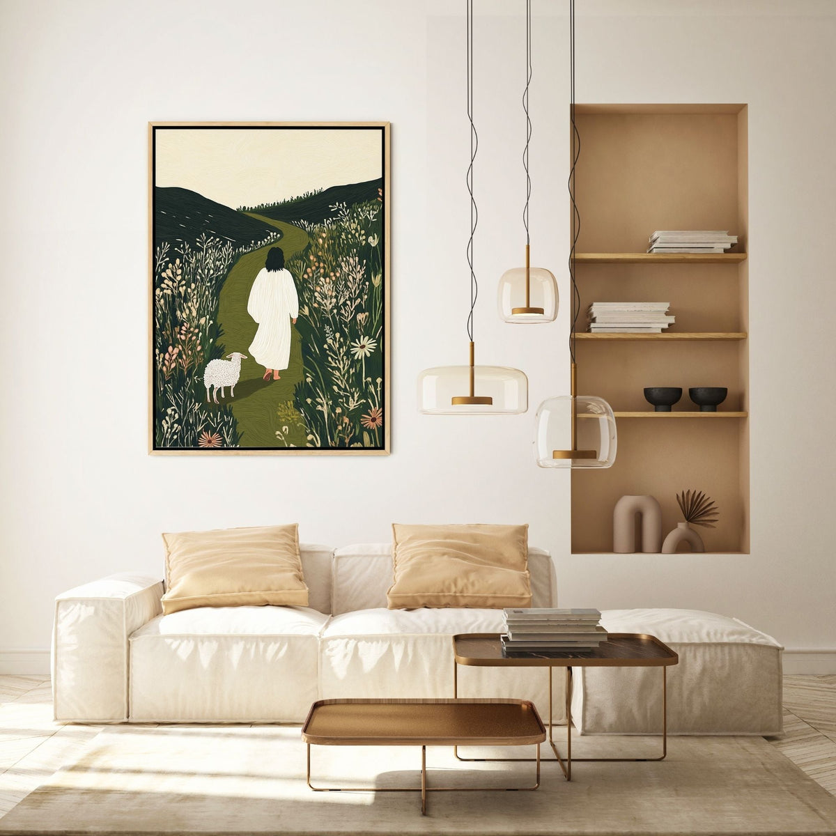Parable of The Lost Sheep III - Canvas