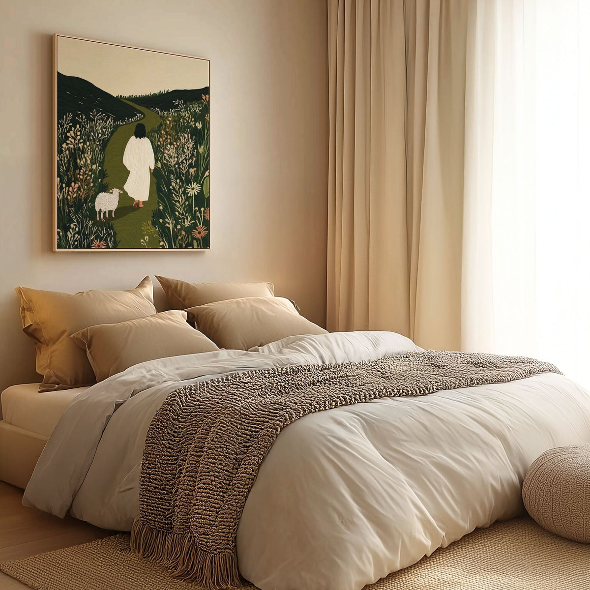 Parable of The Lost Sheep III - Canvas