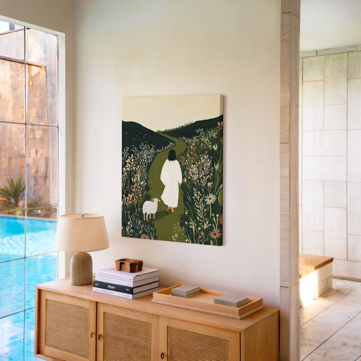 Parable of The Lost Sheep III - Canvas