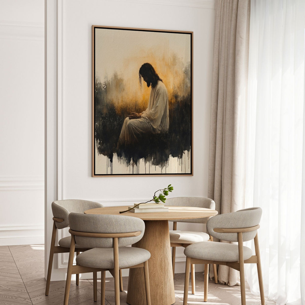 Jesus in the Garden of Gethsemane III - Canvas