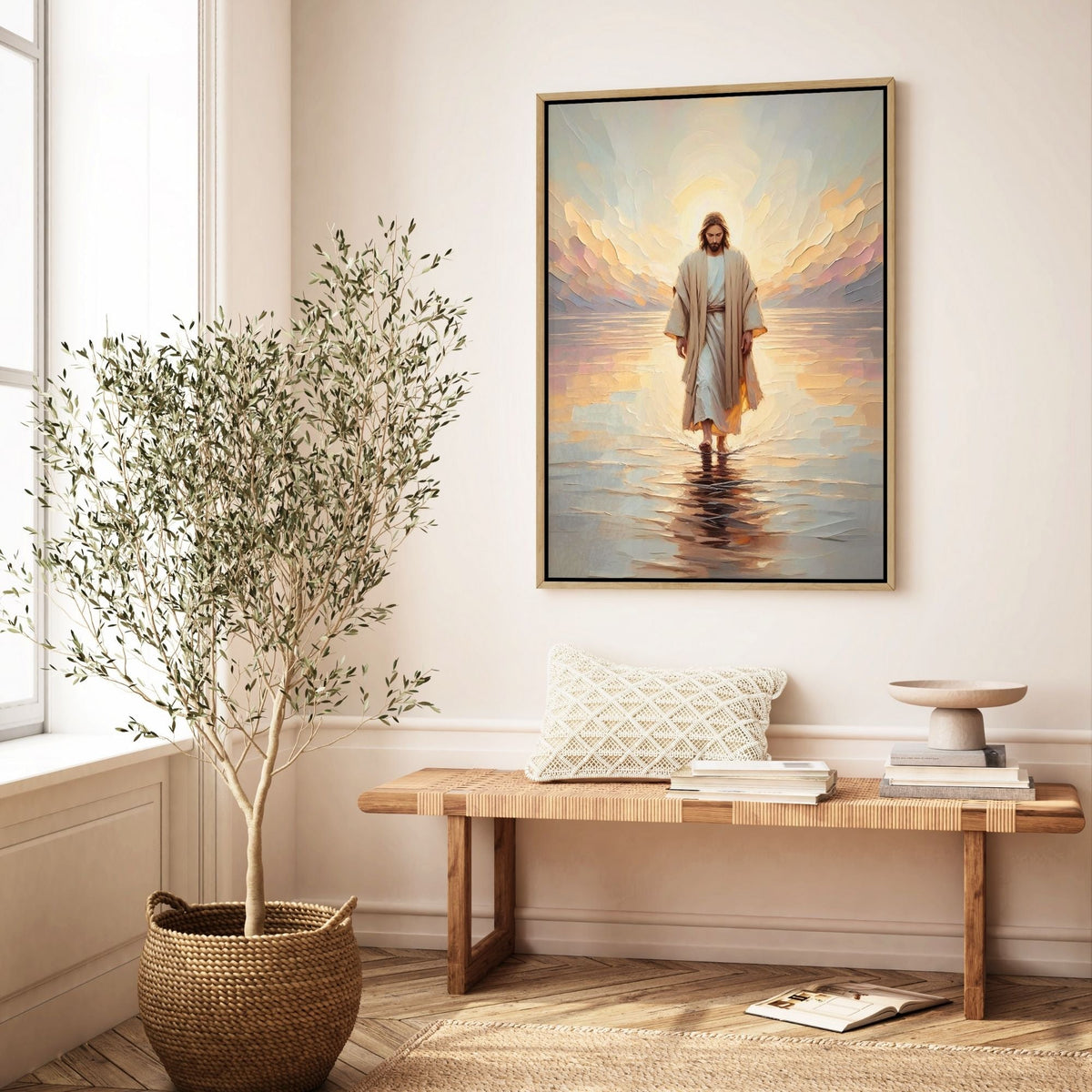Jesus Walking on Water III - Canvas