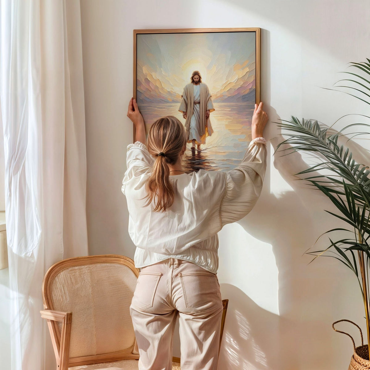 Jesus Walking on Water III - Canvas