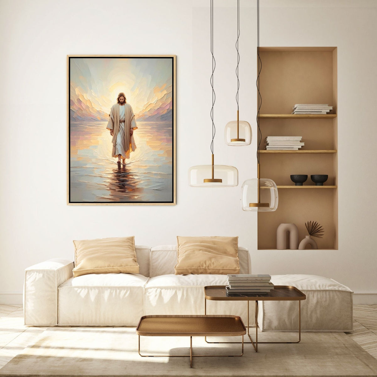 Jesus Walking on Water III - Canvas