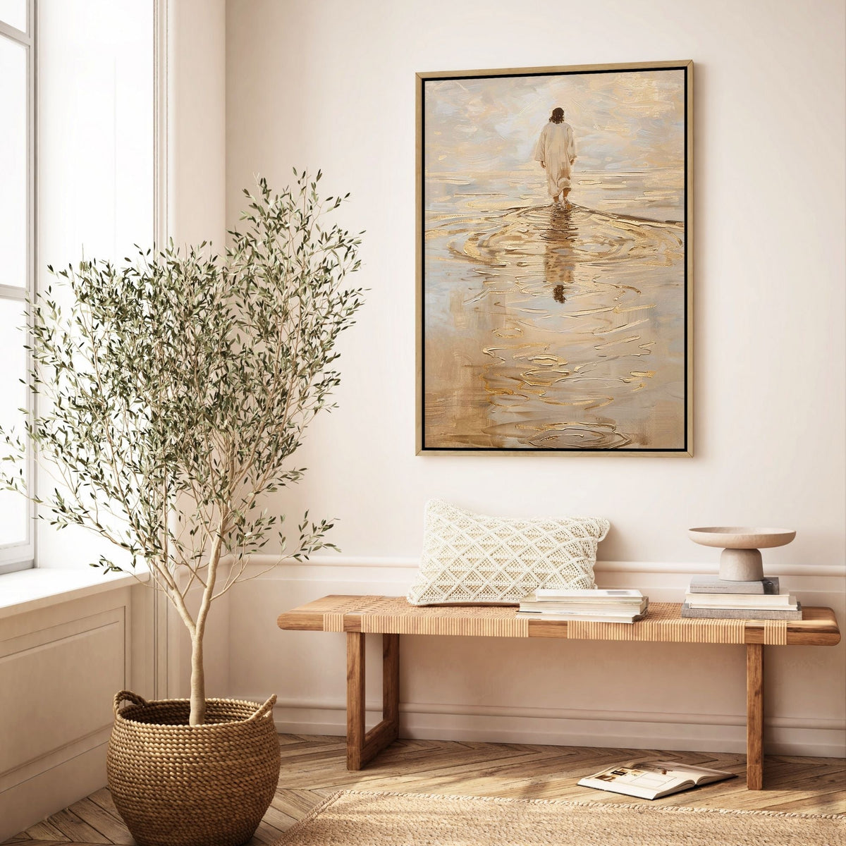 Jesus Walking on Water IV - Canvas