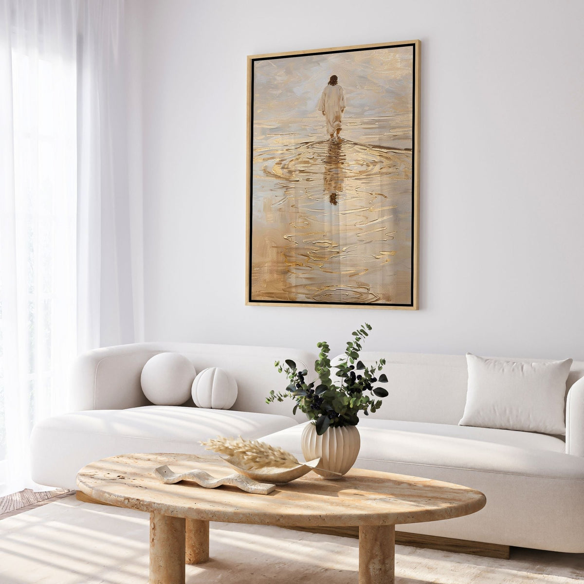 Jesus Walking on Water IV - Canvas