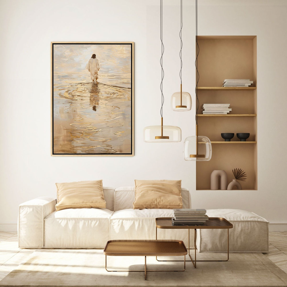 Jesus Walking on Water IV - Canvas