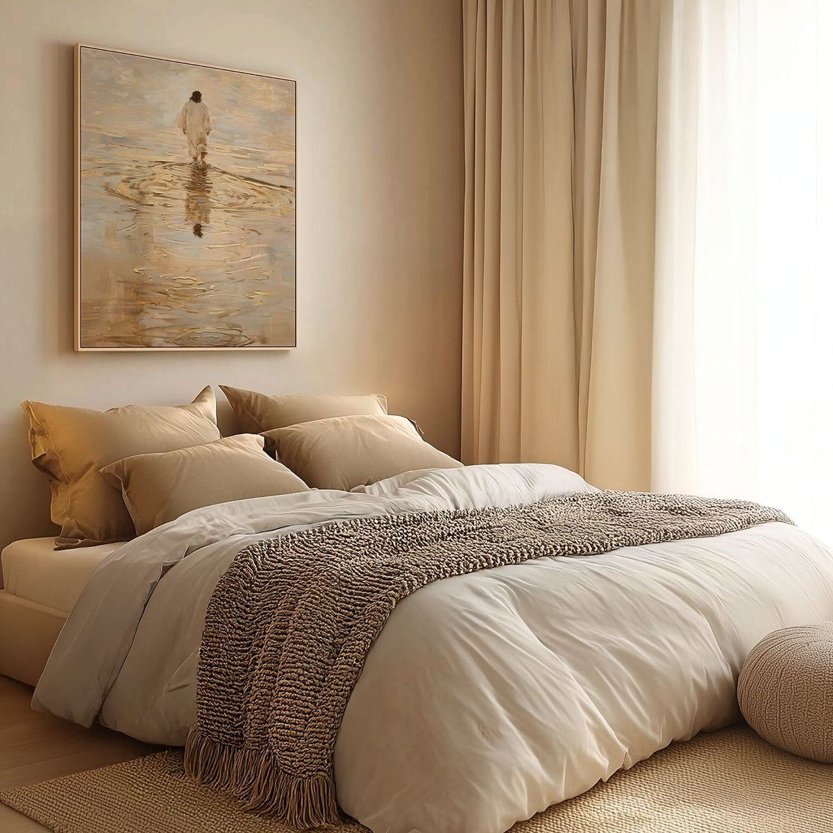 Jesus Walking on Water IV - Canvas