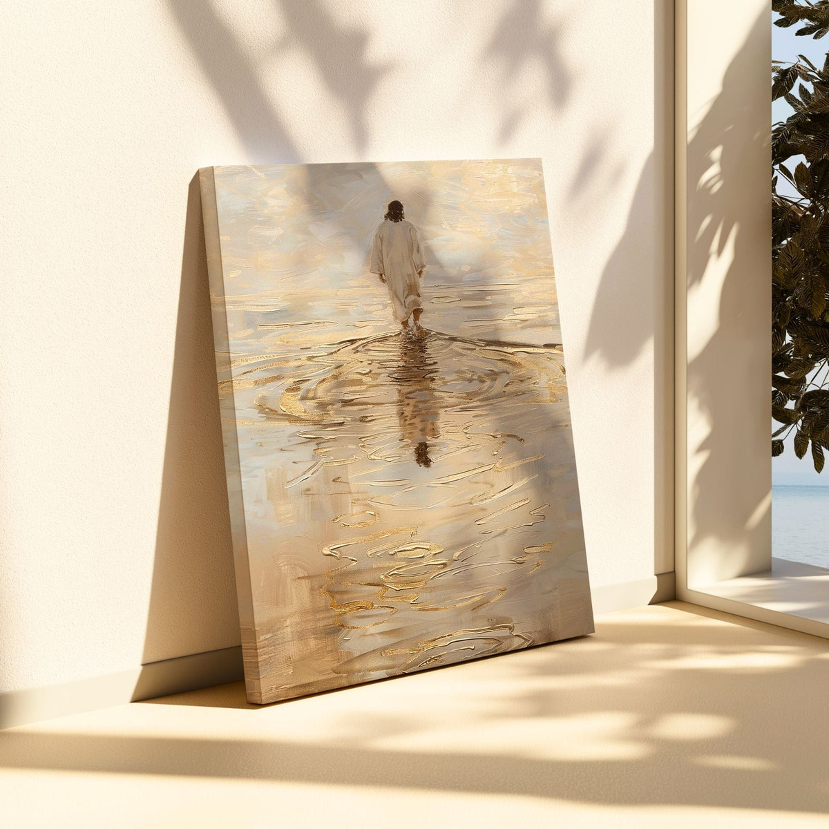 Jesus Walking on Water IV - Canvas