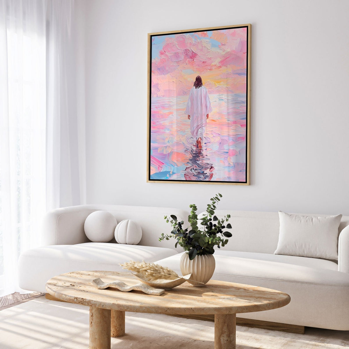 Jesus Walking on Water VI - Canvas