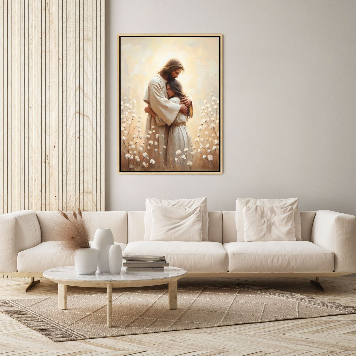 Jesus Hugging a Woman IV - Canvas
