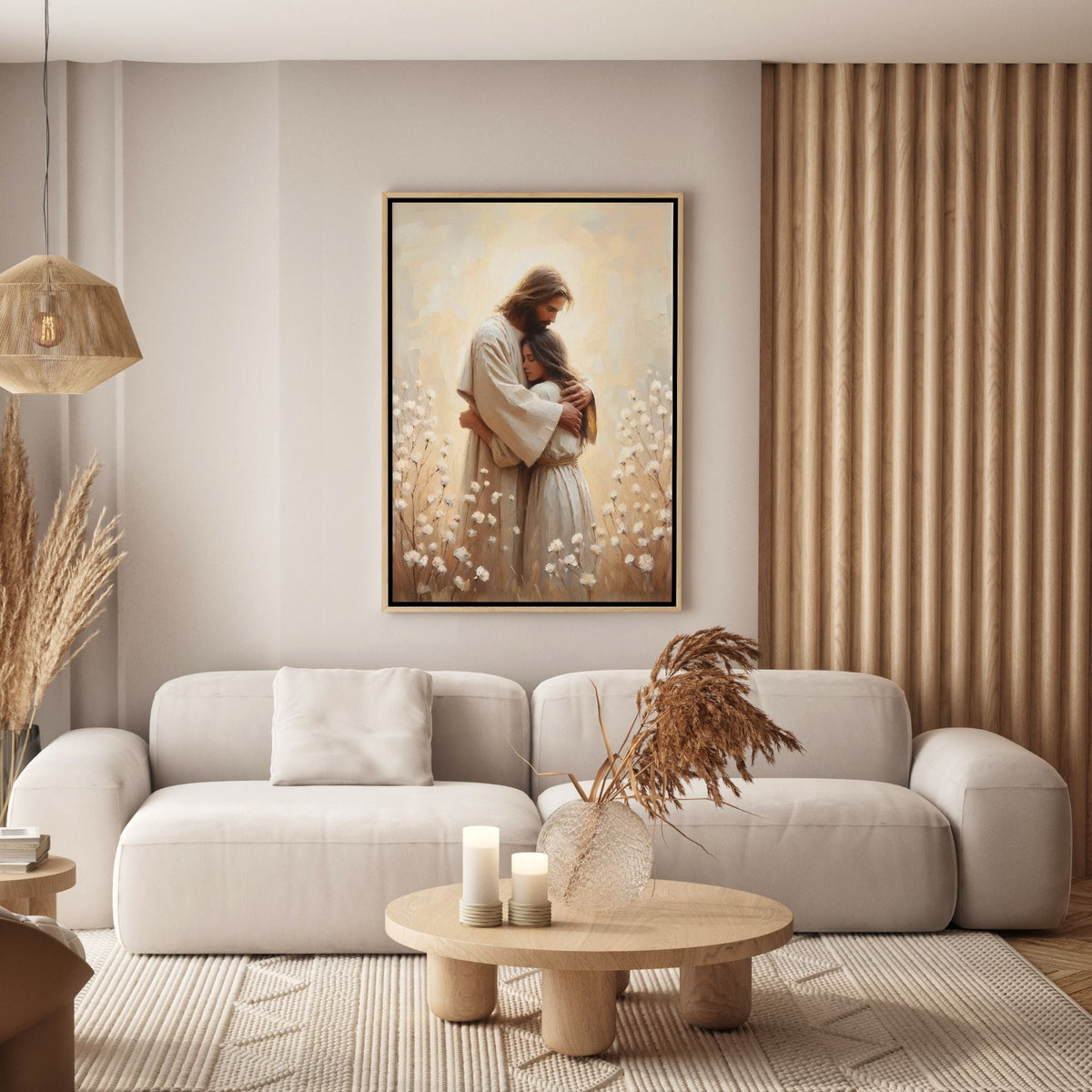 Jesus Hugging a Woman IV - Canvas