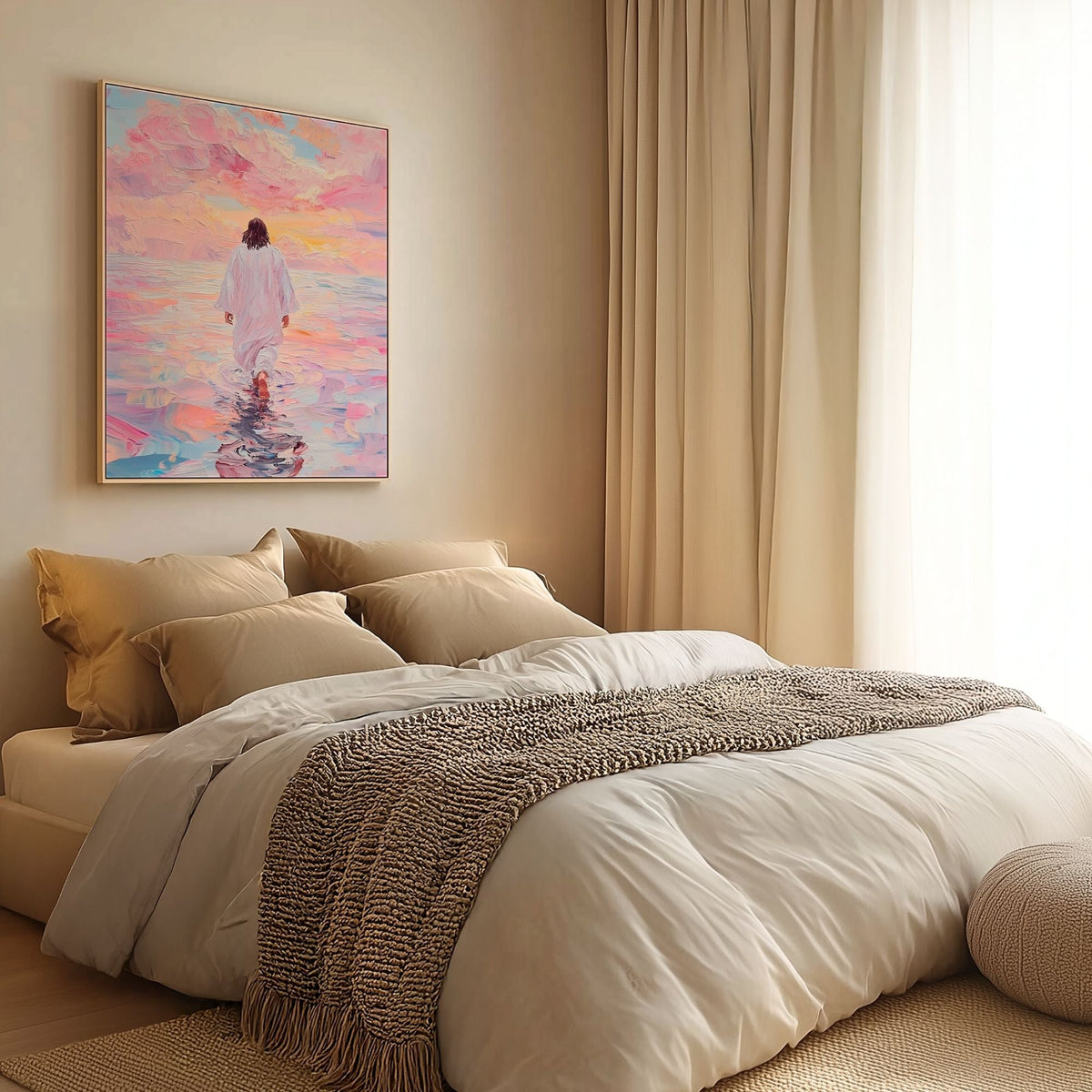 Jesus Walking on Water VI - Canvas