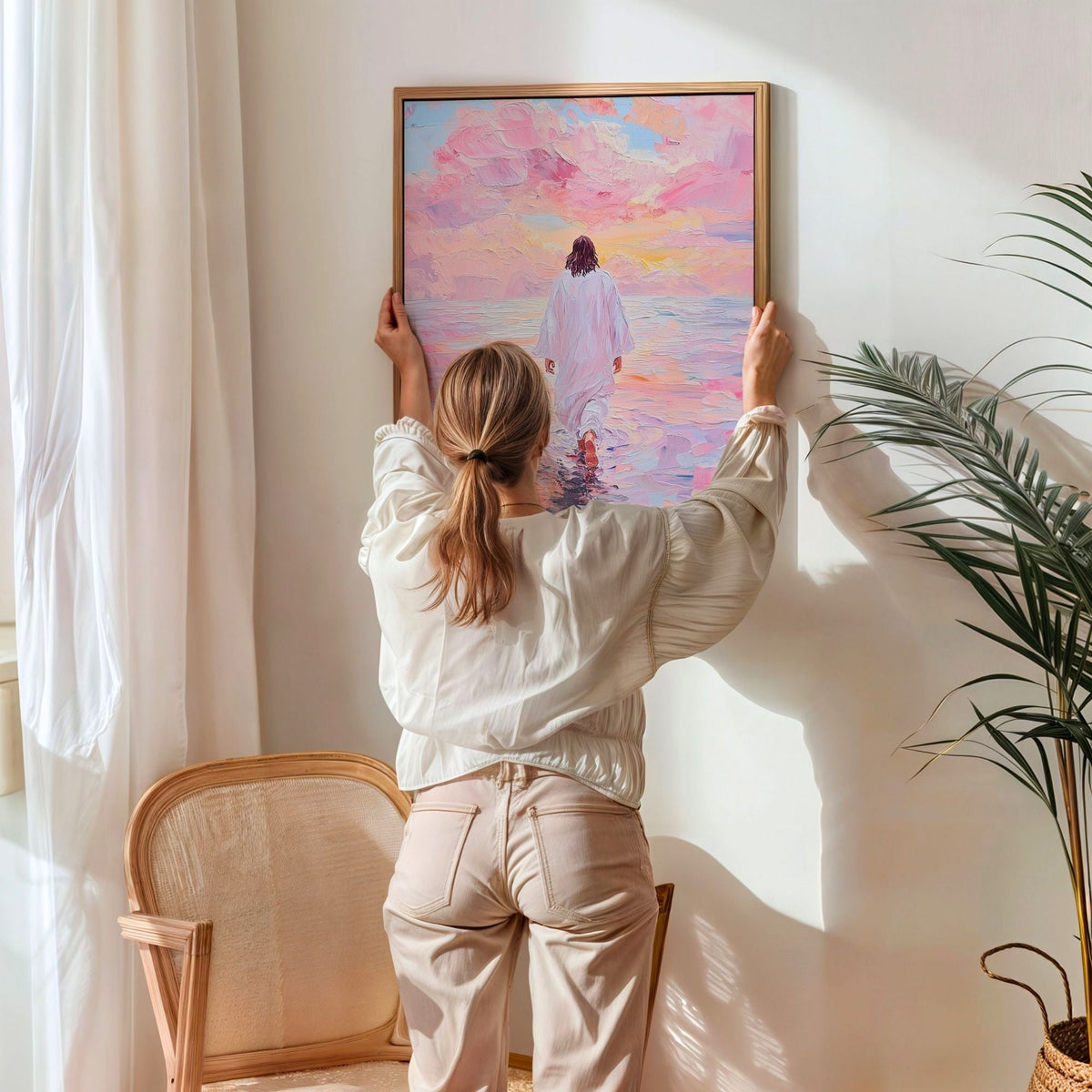 Jesus Walking on Water VI - Canvas