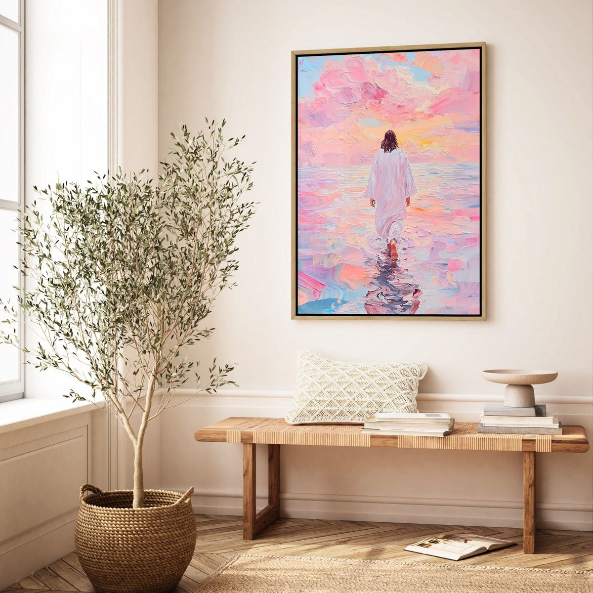 Jesus Walking on Water VI - Canvas