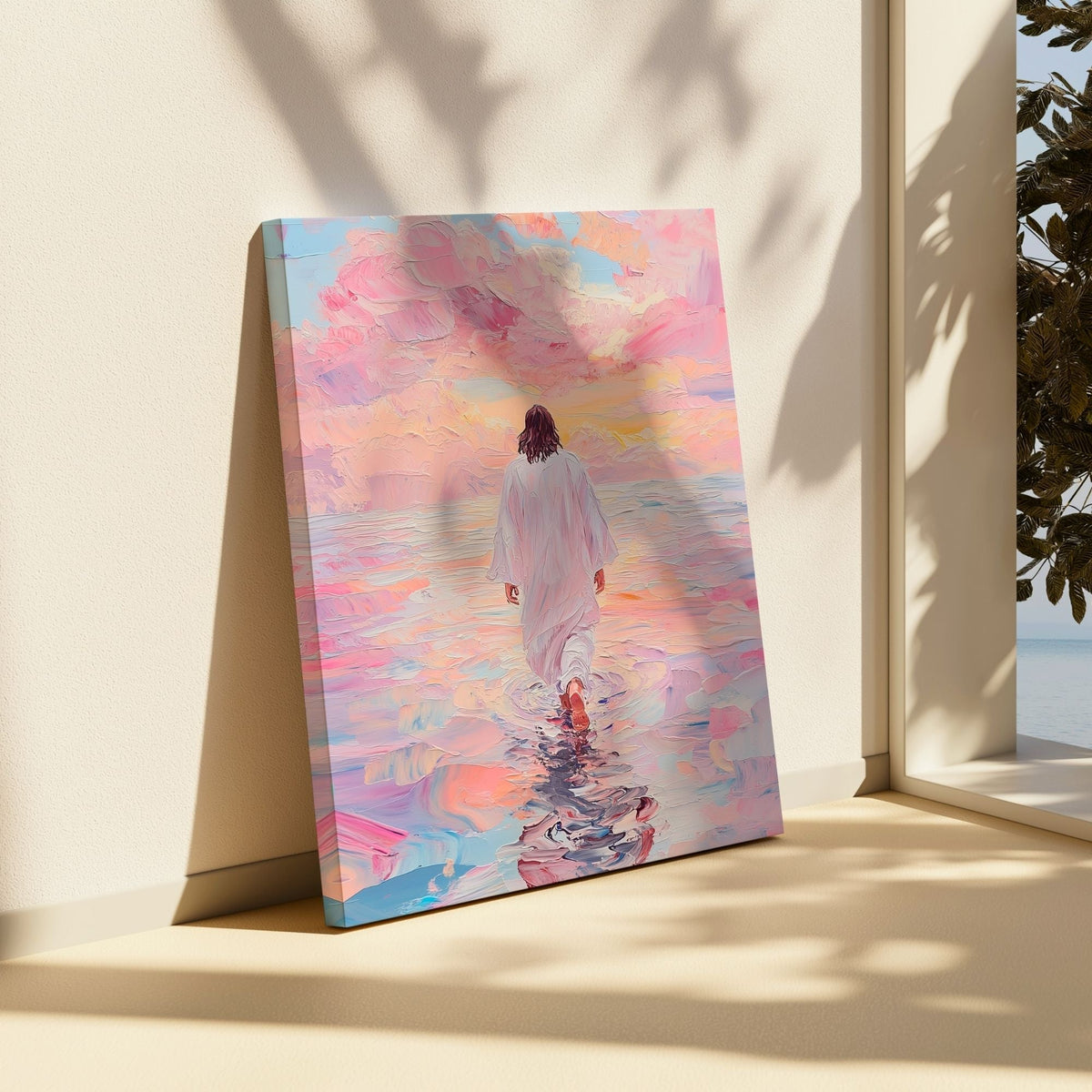 Jesus Walking on Water VI - Canvas