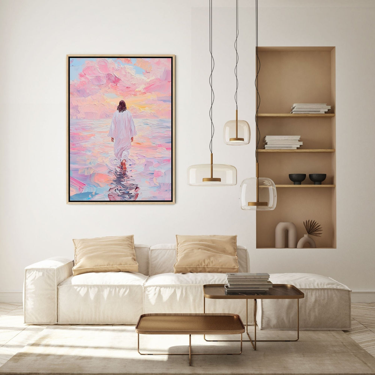 Jesus Walking on Water VI - Canvas
