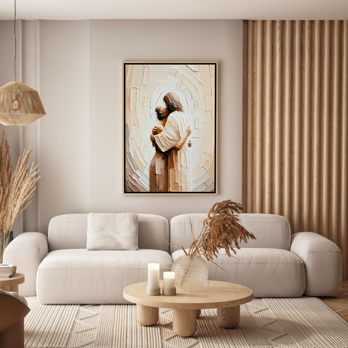 Jesus Hugging a Woman V - Canvas