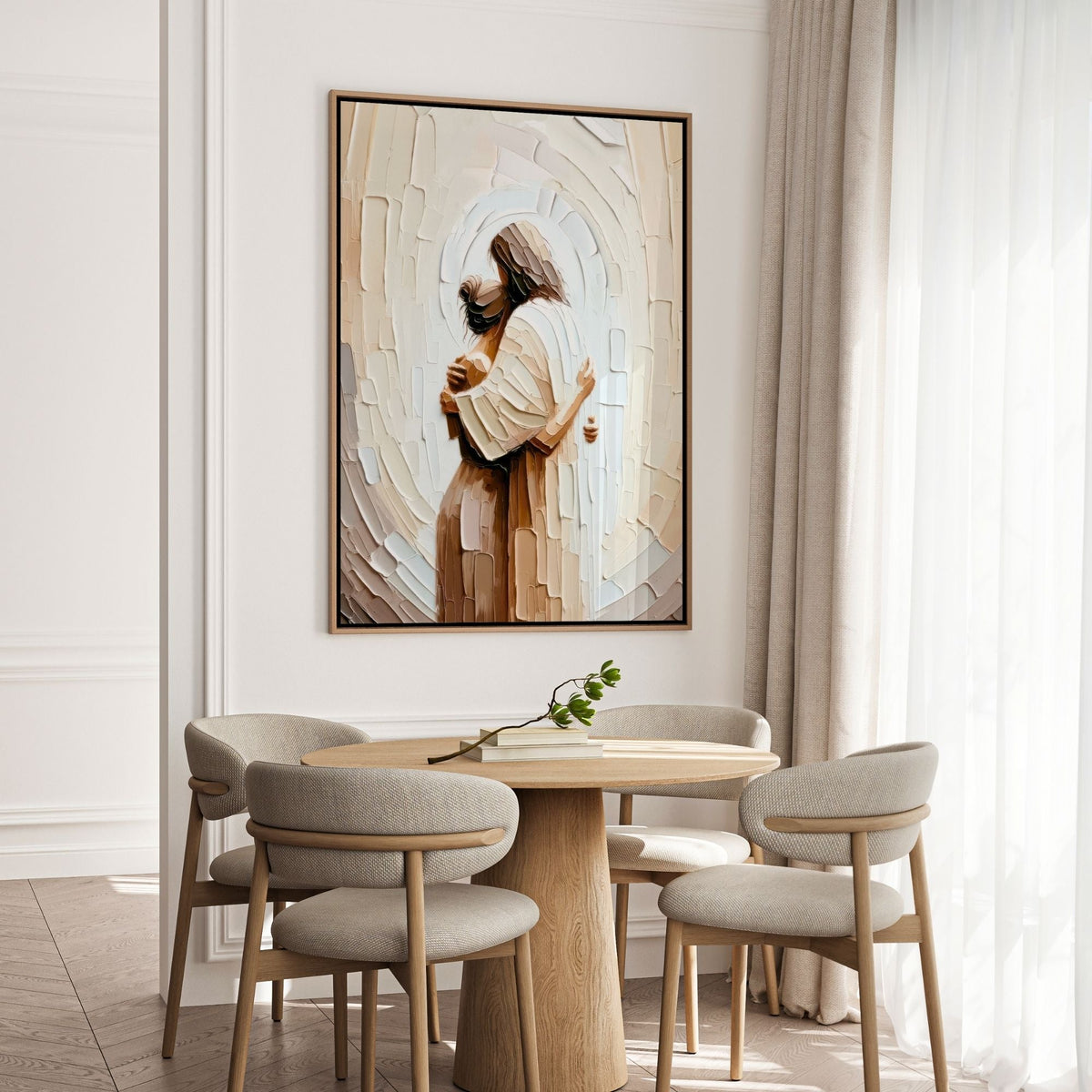 Jesus Hugging a Woman V - Canvas