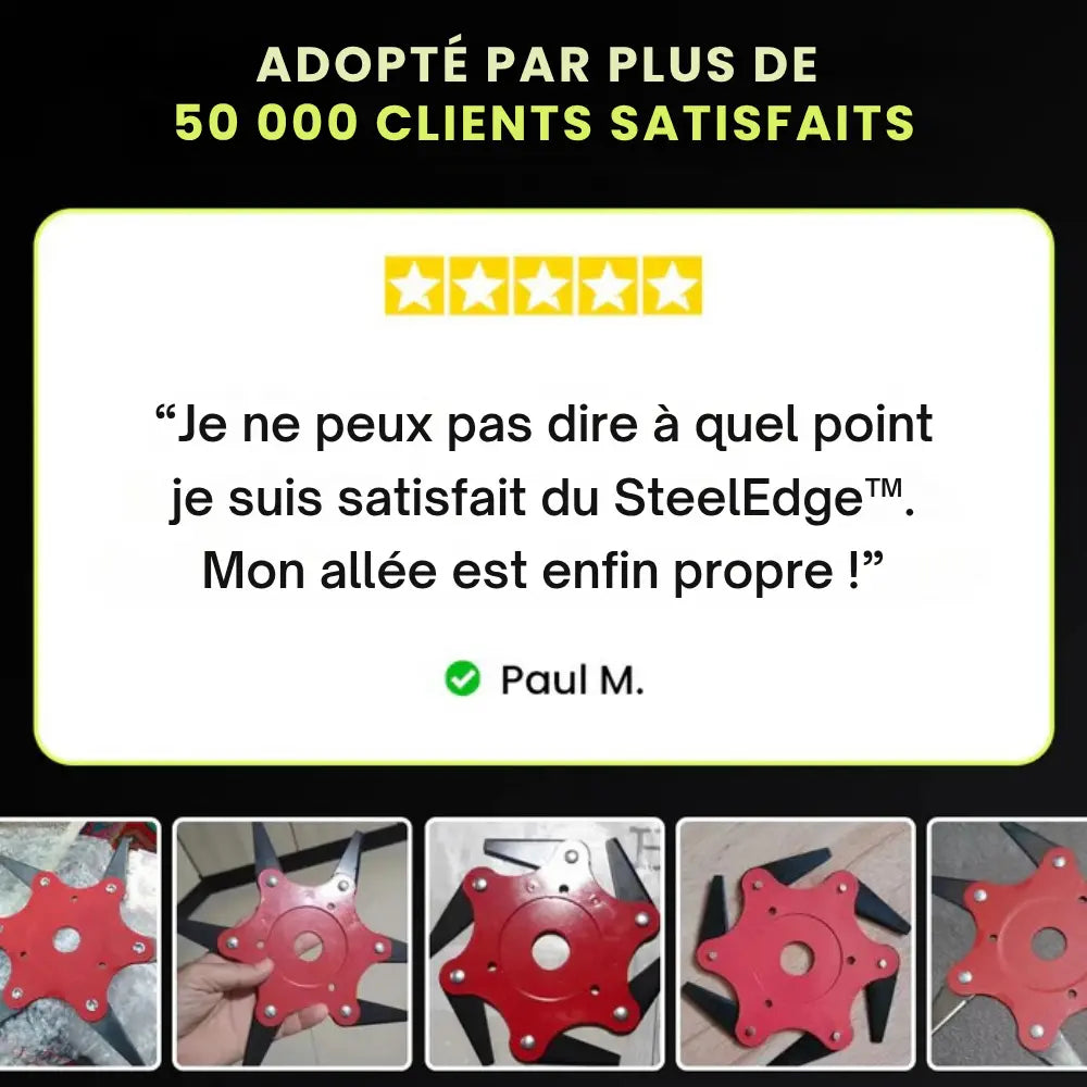SteelEdge™ | La tête de débroussailleuse indestructible
