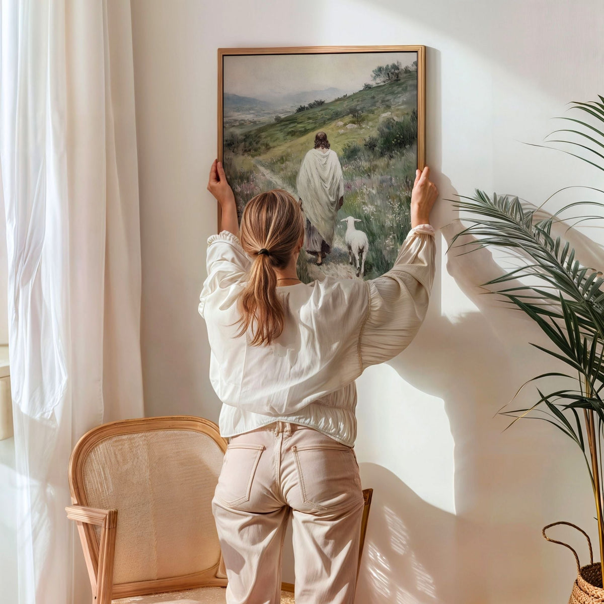 Parable of The Lost Sheep VI - Canvas