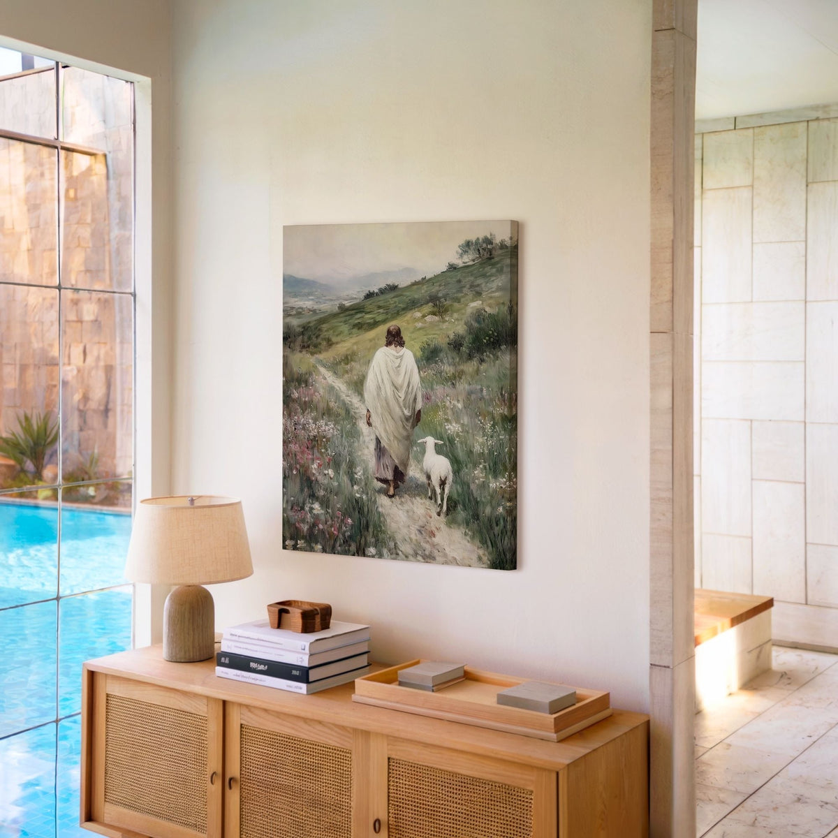 Parable of The Lost Sheep VI - Canvas