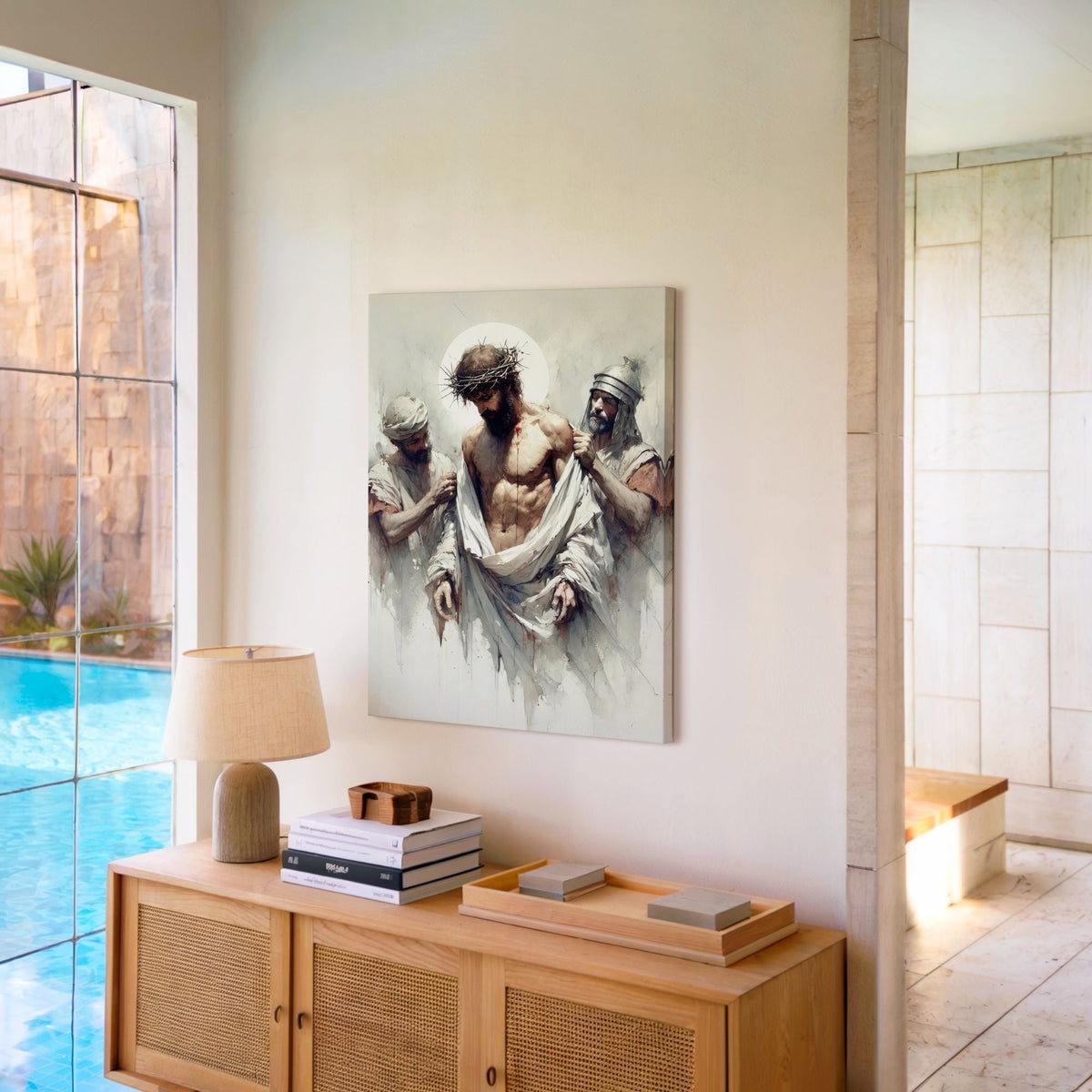 Jesus Stripped of His Garments - Canvas