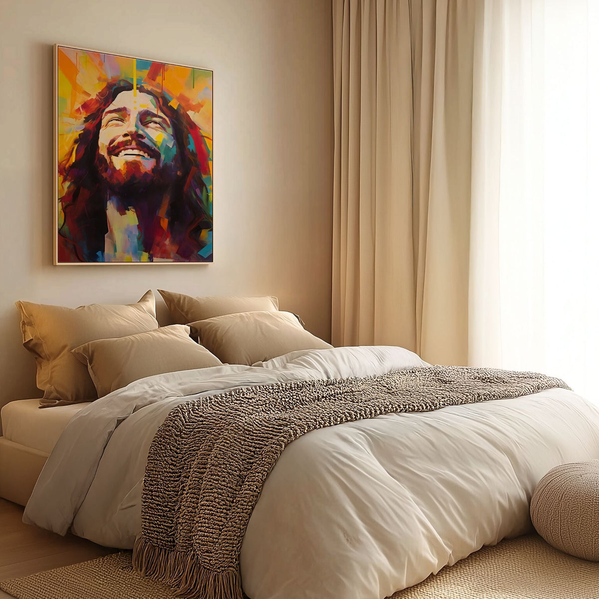 Smiling Jesus - Canvas